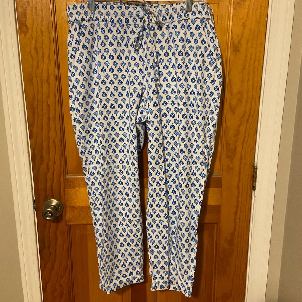 JCrew Patterned linen Pants NWOT